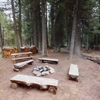 A firepit is located outside, make sure to bring your own wood.