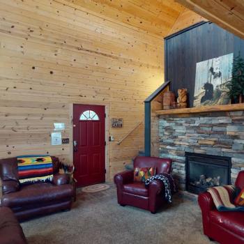 Upon entrance you are greeted by the living room.