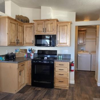 Very open kitchen layout.