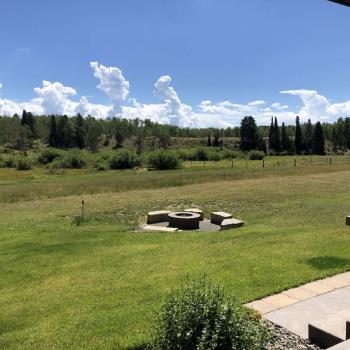 Open landscape to enjoy right outside the cabin.