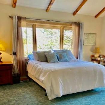 Sink into the Master bedroom king bed.