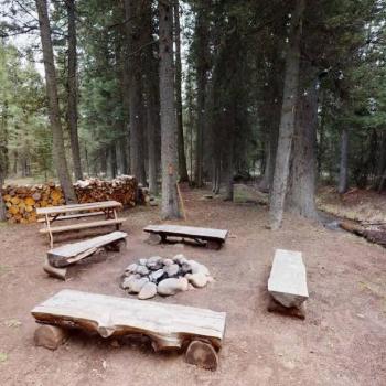 A firepit is located outside, make sure to bring your own wood.