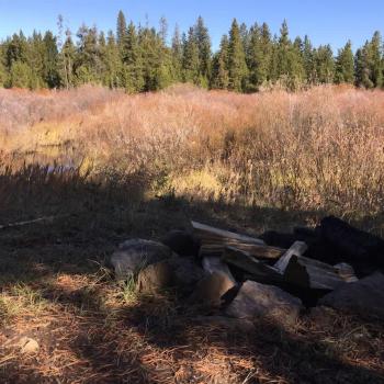 Firepit located outside make sure to bring your own wood.