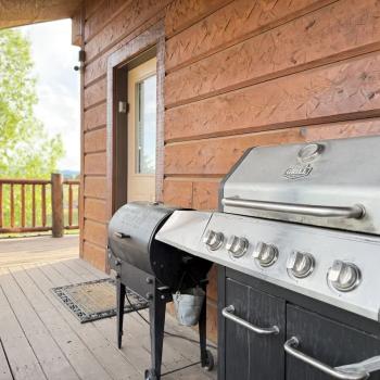 A grill is located outside for your use during your stay.