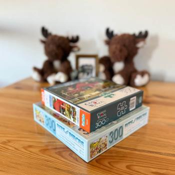 Sit and put a puzzle together to unwind