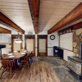 The dining area is perfect to seat up to 8 people at a time.