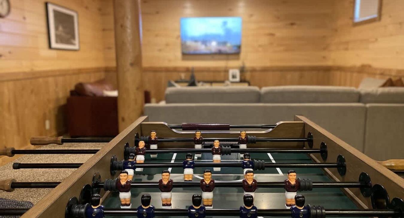 Futon table for fun competition during your stay.