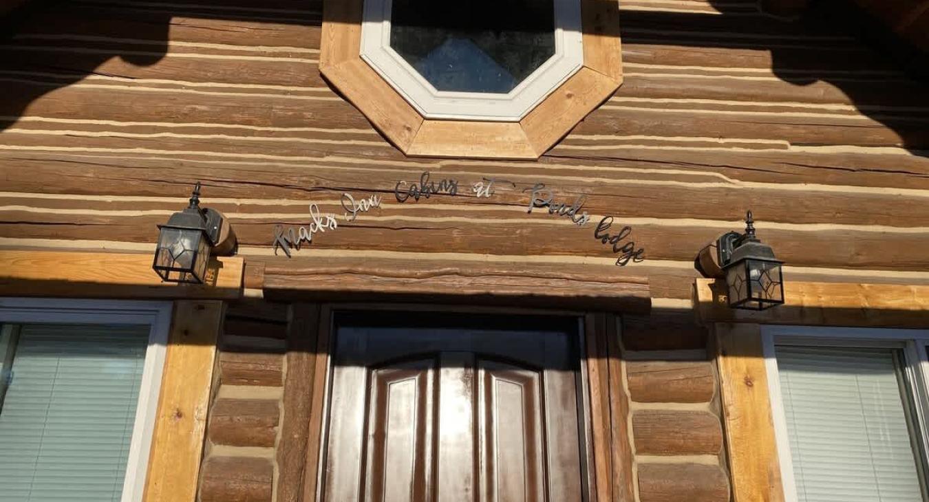Entrance to Mack's Inn Cabin.
