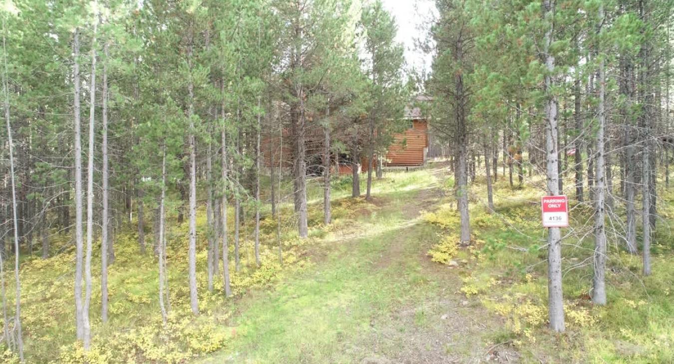 Huckleberry Retreat is nestled in the trees.