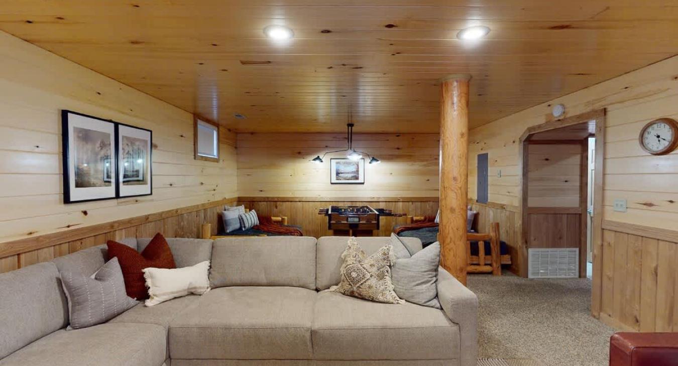 Perfect for some friendly conversation or competition at the foosball table.