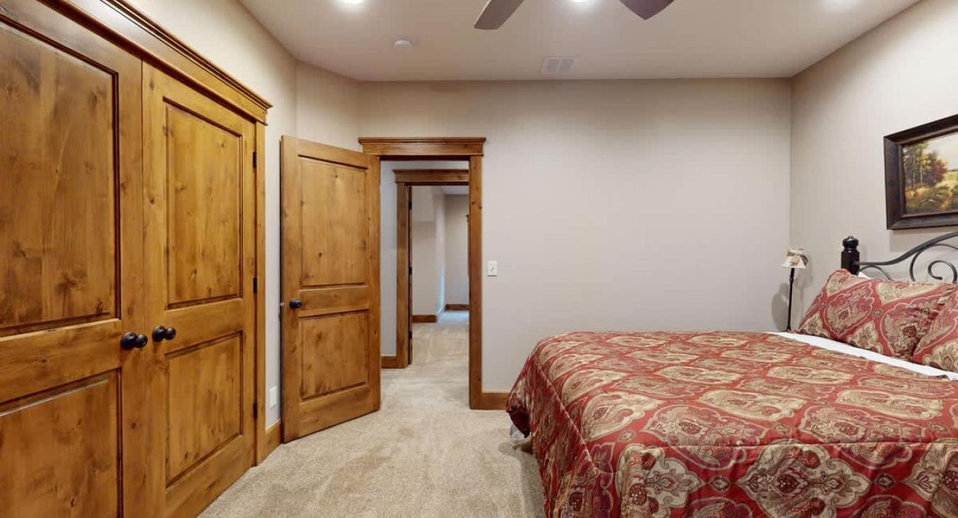 Bedroom #4 with a Queen size bed.