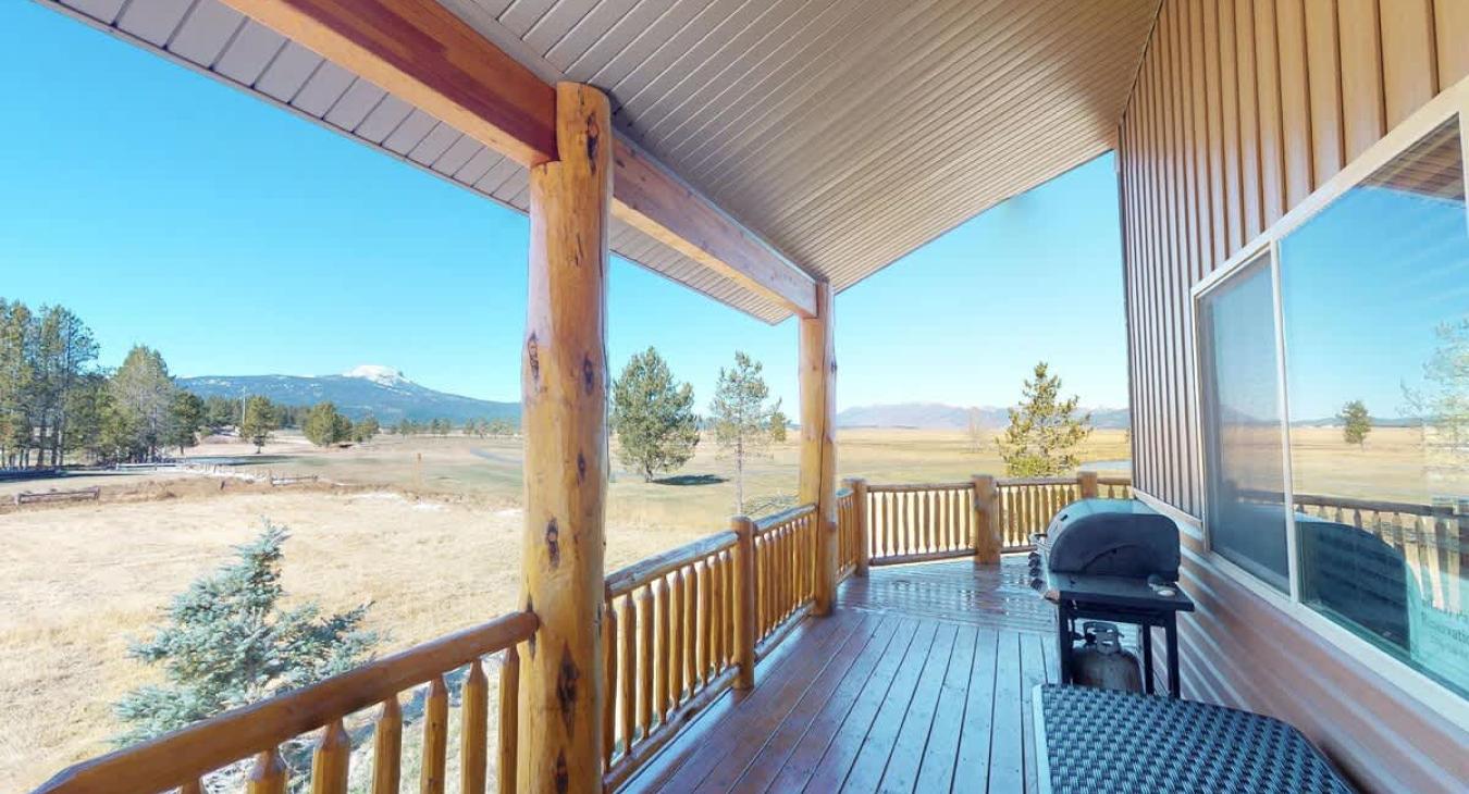 Front deck view of the golf course.