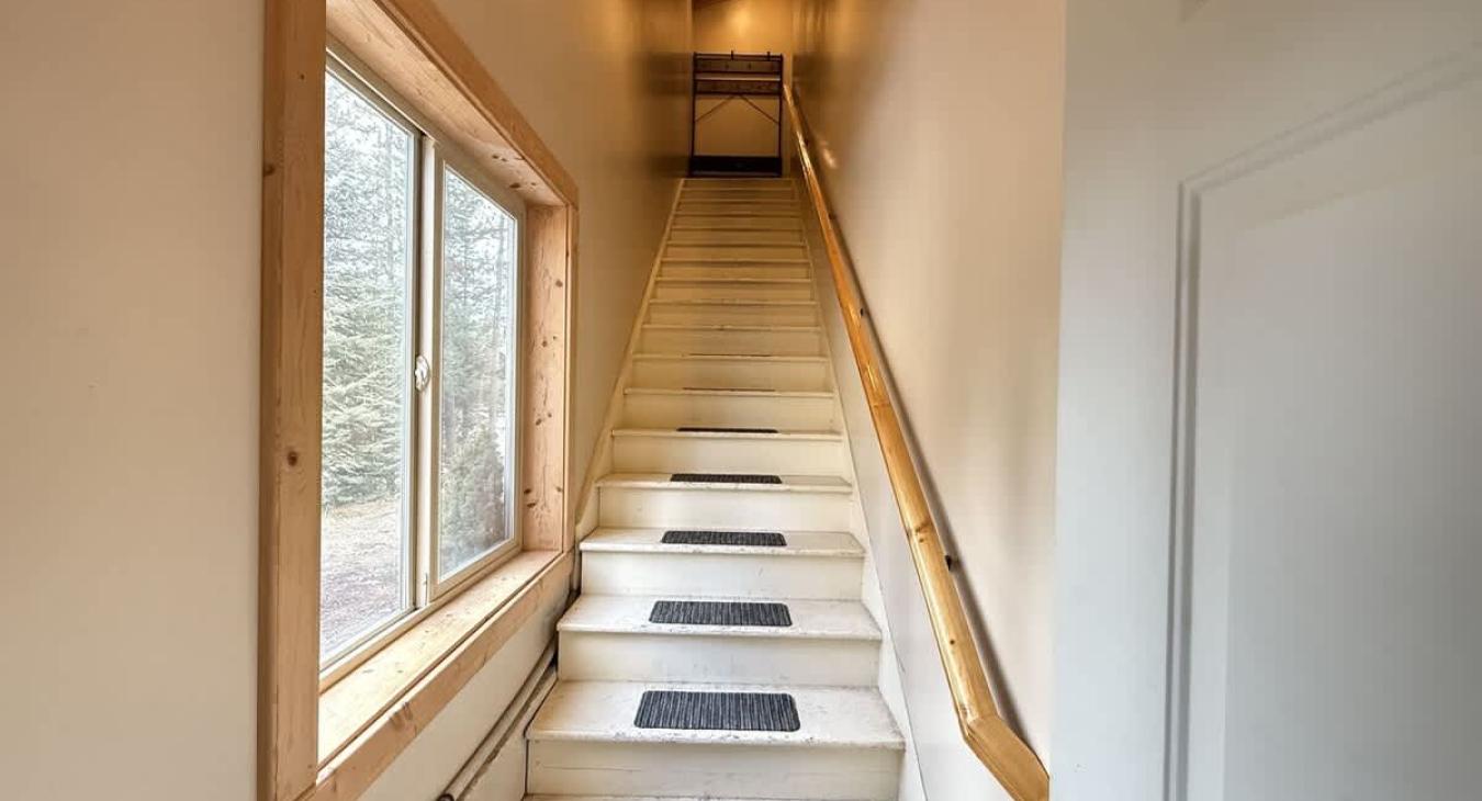 stairs to the studio apartment