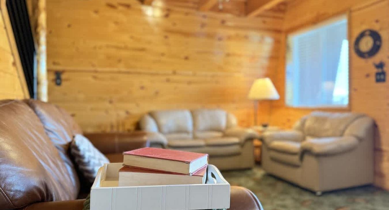 Cozy up on the couch with a good book.