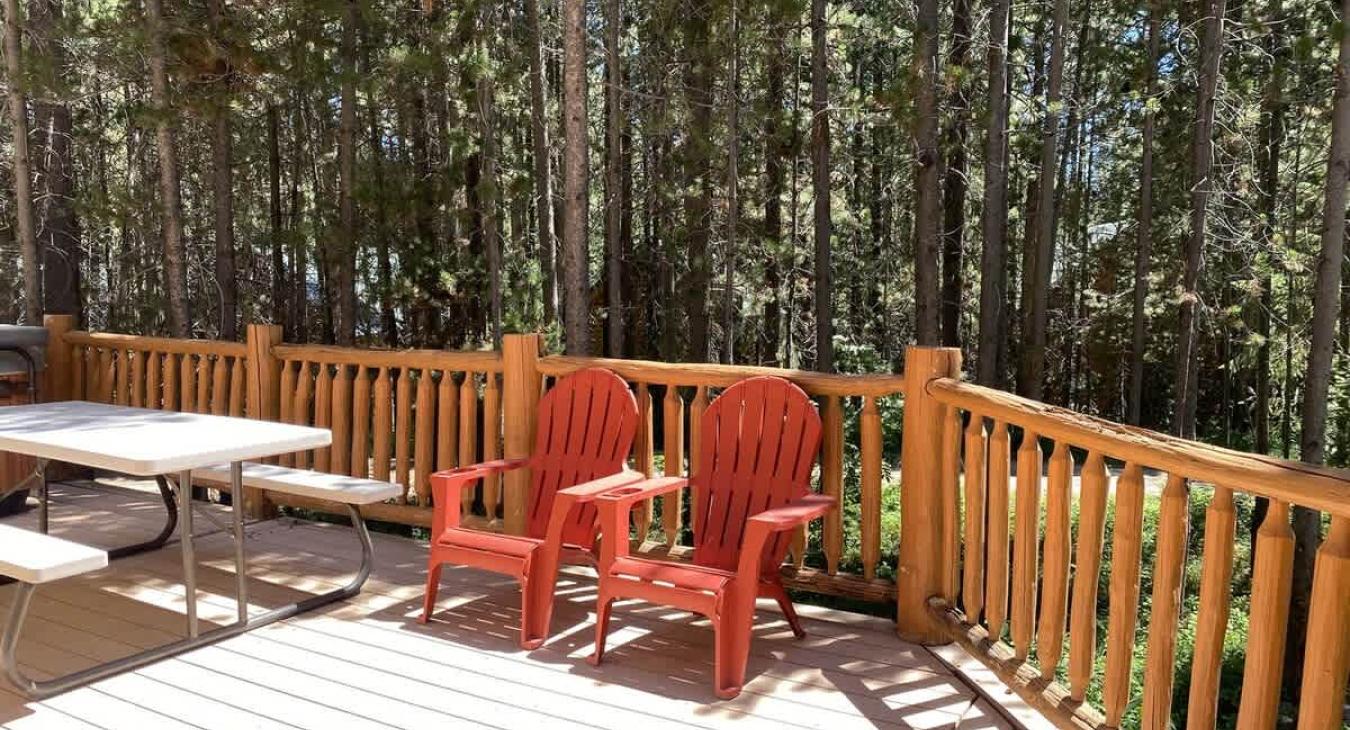 Enjoy the beautiful view around the cabin.