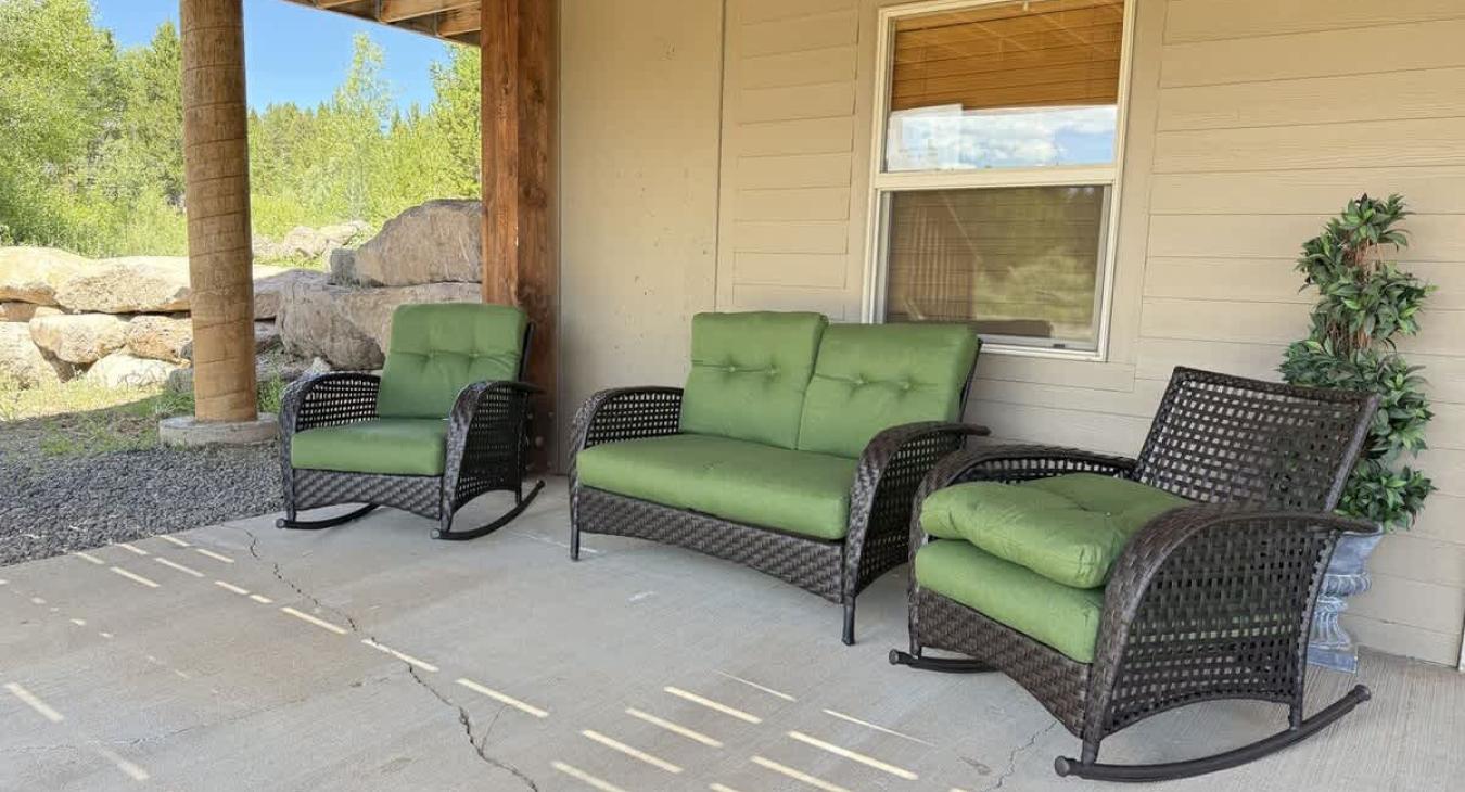 relax on the lower front porch