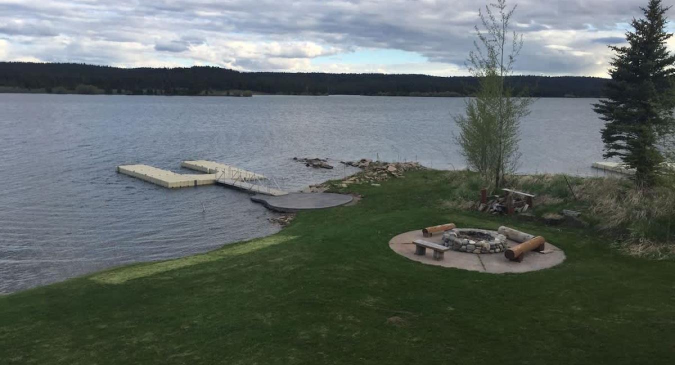 Boat launch located right on the cabin.