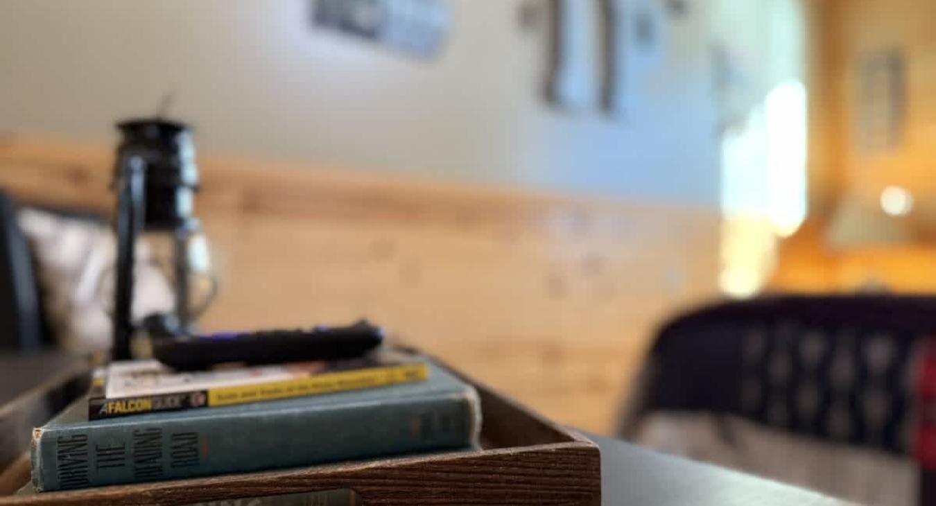 Relax and enjoy a good book in this cozy retreat.