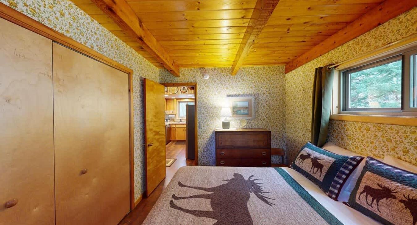 A dresser is placed in this room to store your belongings during your stay.