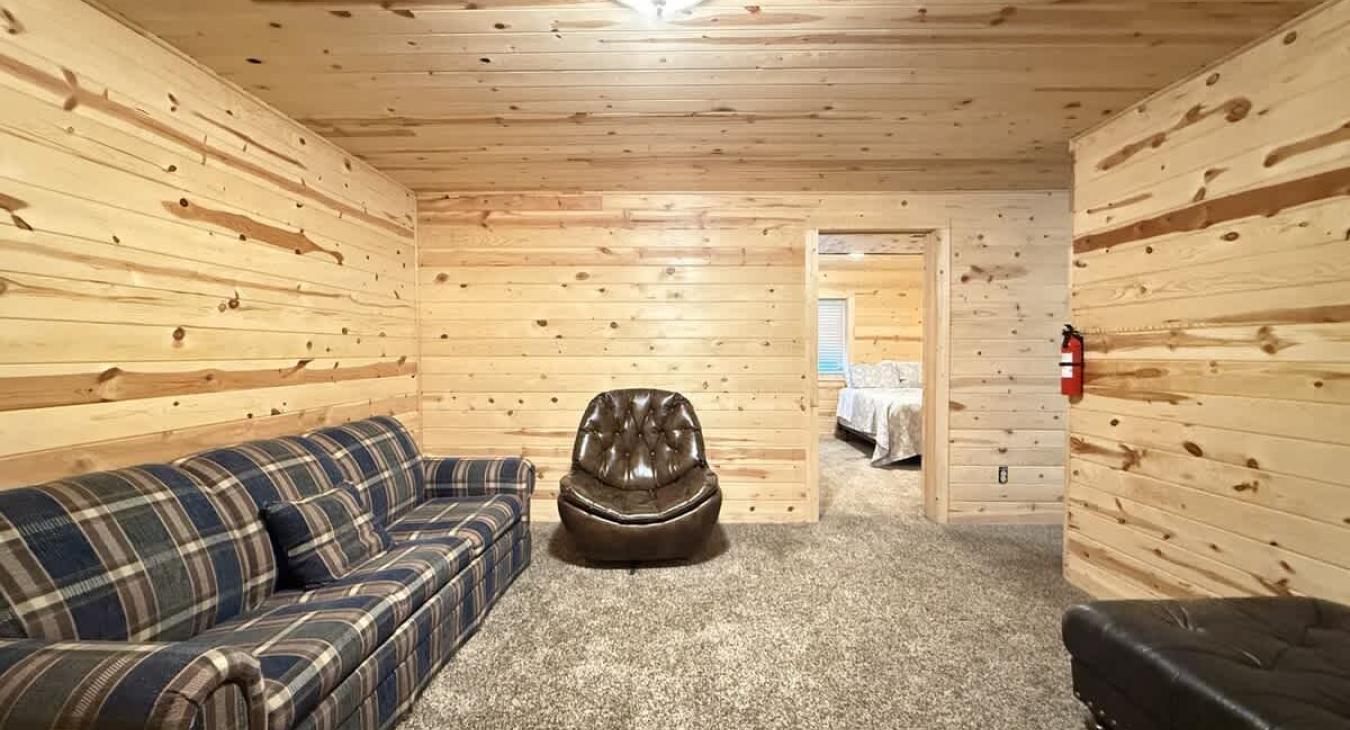 Lots of seating on different levels for everyone to relax.