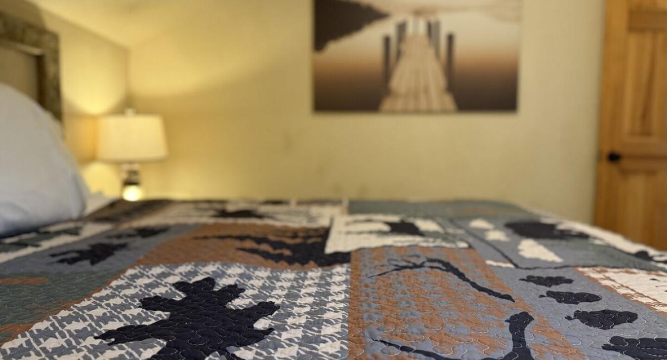 Natural light is able to shine through here during the day.