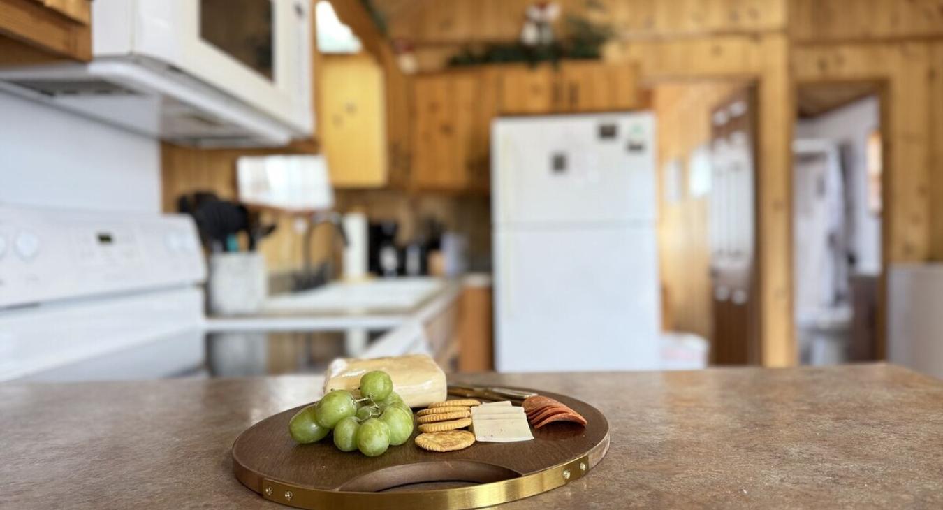 Perfect kitchen for a home cooked meal during your stay.