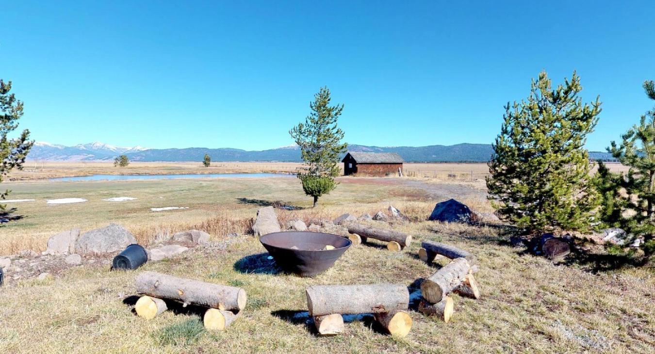 From the outside there is a firepit make sure to bring your own firewood.