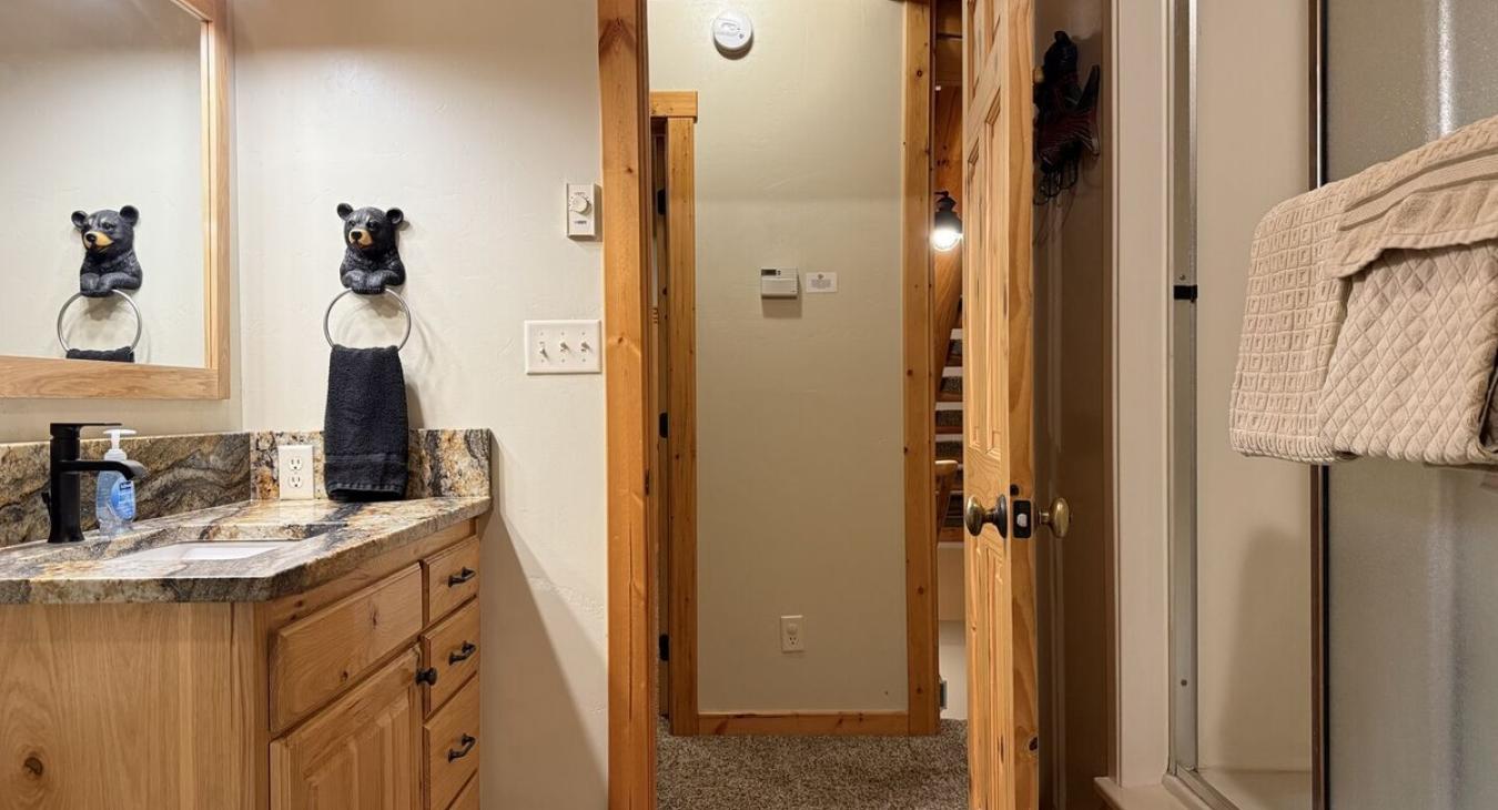 Access to the other rooms and living room through the hallway.