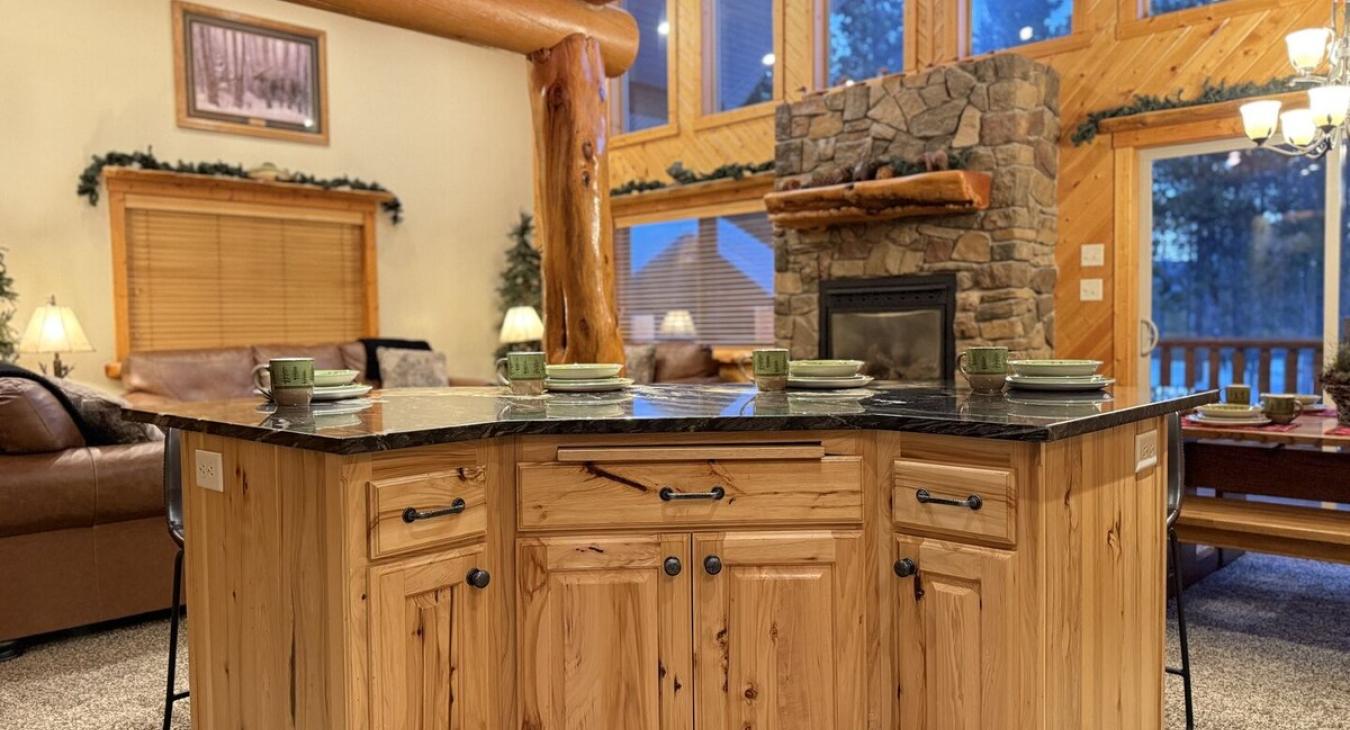 The kitchen is the heart of the home, warm and welcoming, designed for cooking up hearty meals and gathering with friends and family.