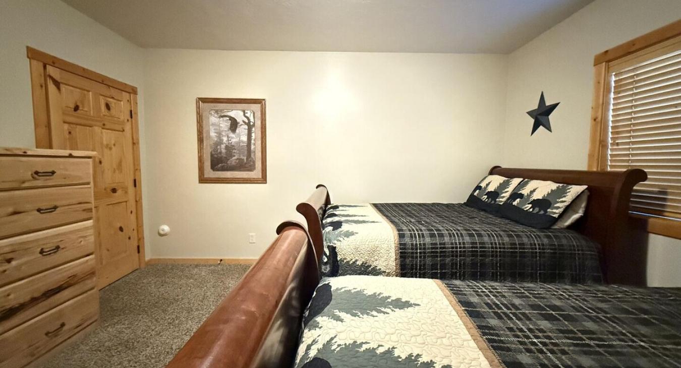 Storage is provided in the dresser and closet to place your belongings during your stay.