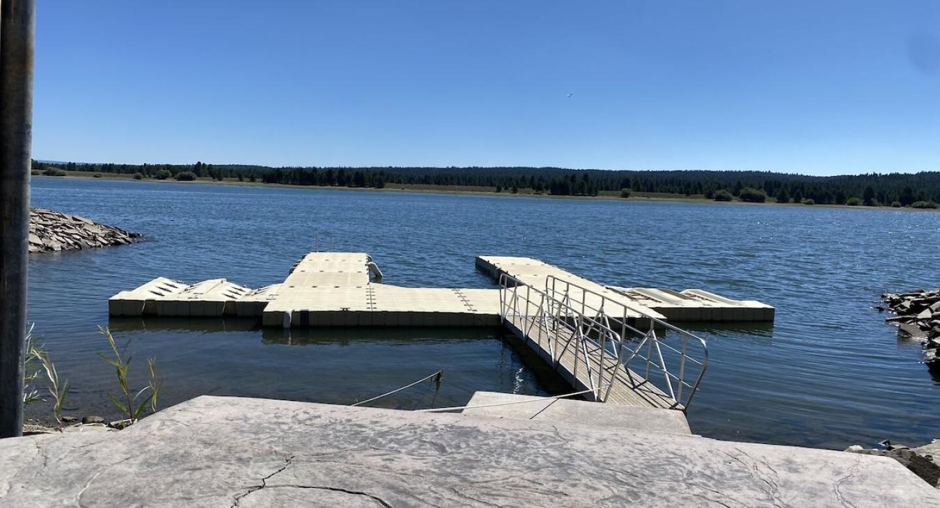 Boat launch from the cabin.