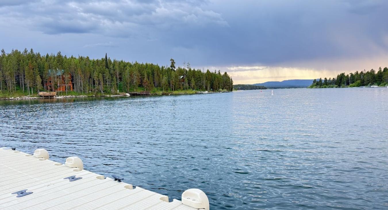 Shared boat dock and access to the Island Park Reservoir