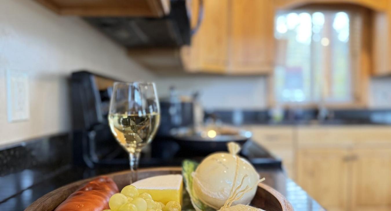The perfect cabin for a home cooked meal.