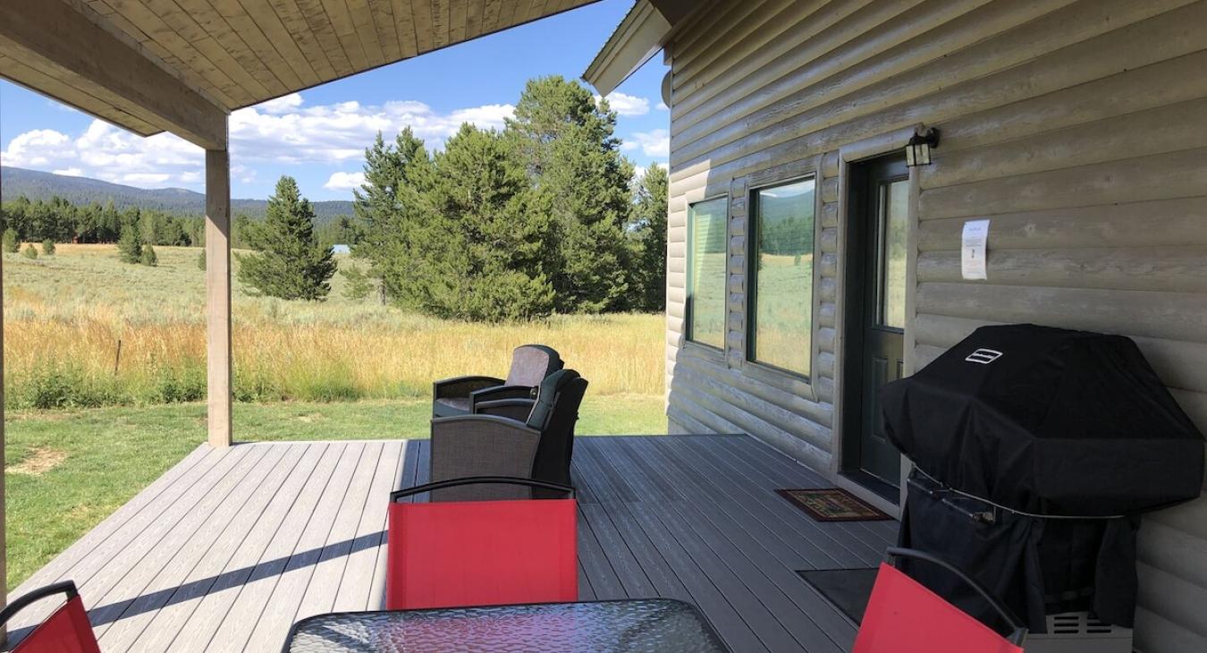Patio seating and chairs to enjoy the beautiful weather.