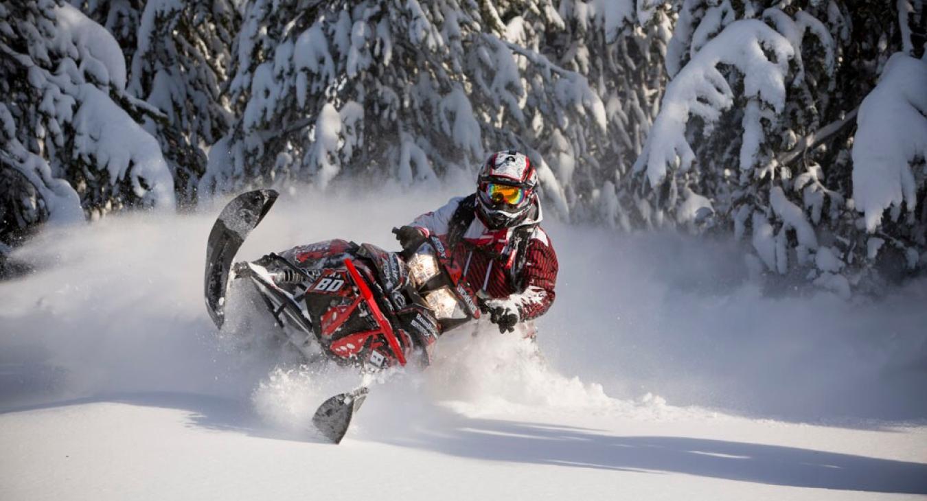 Enjoy snowmobiling in the winter months.