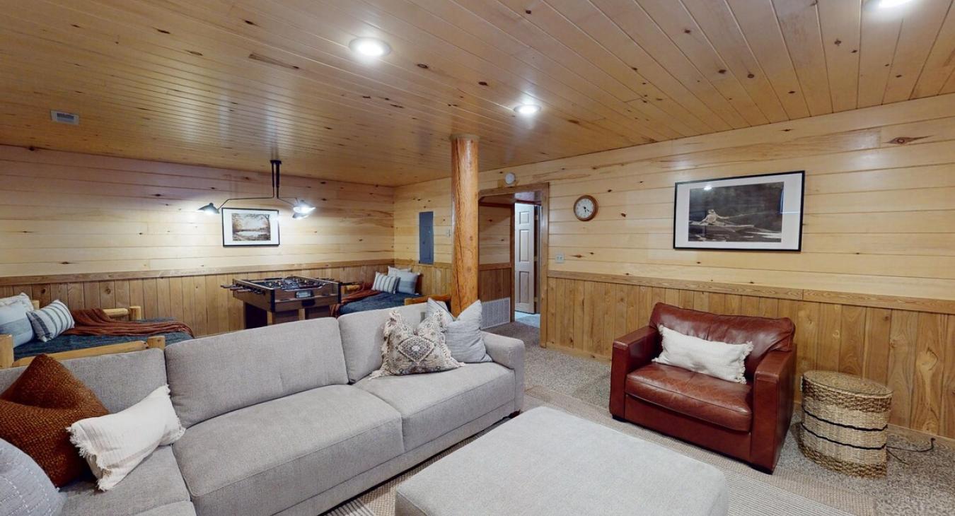 Relax after a long day outdoors in the living area.