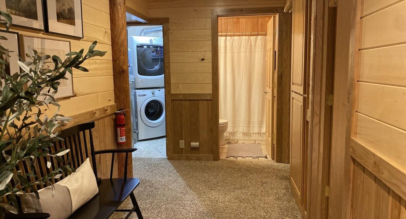 Basement area to access the different rooms.