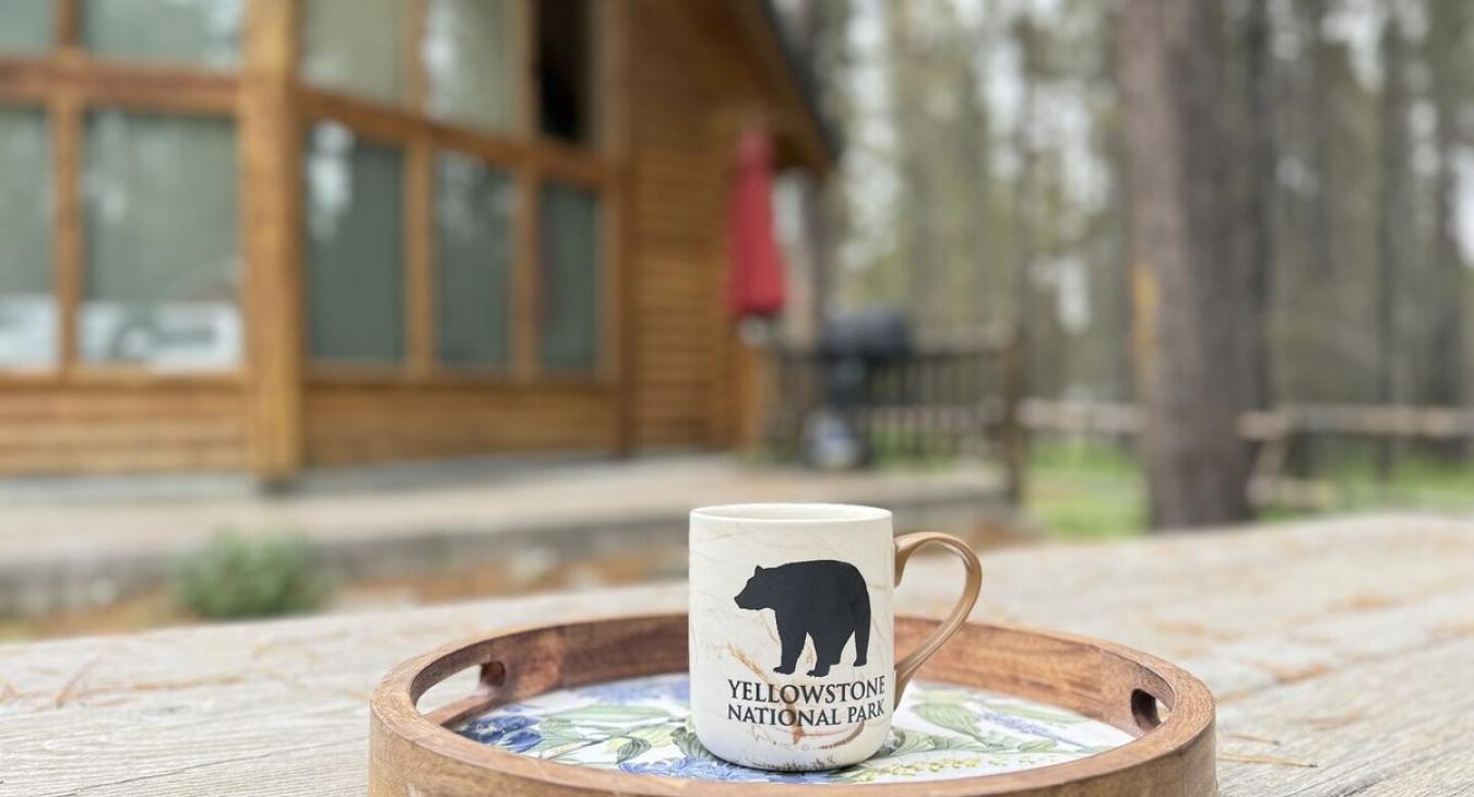 Relax with a warm cup of coffee.