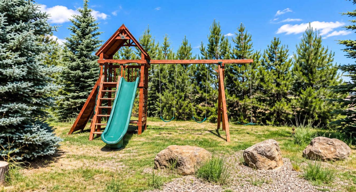 Outside playset for the kids.