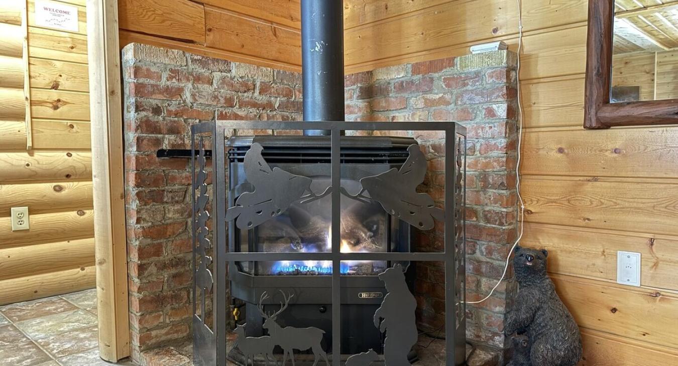 Propane fireplace