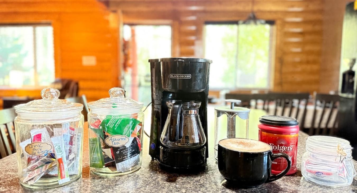 Coffee and drinks included during your stay