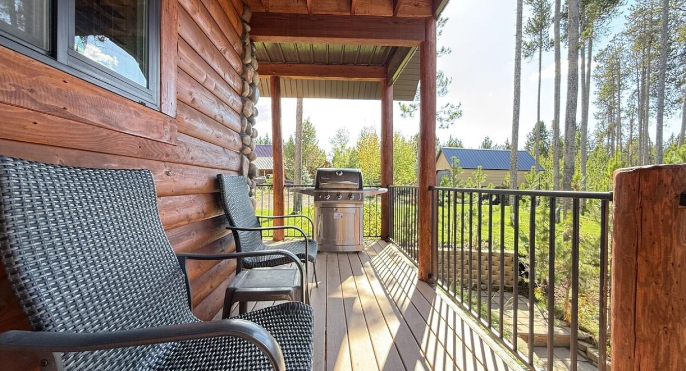 Outside patio is equipped with a grill for your use. Propane is provided.