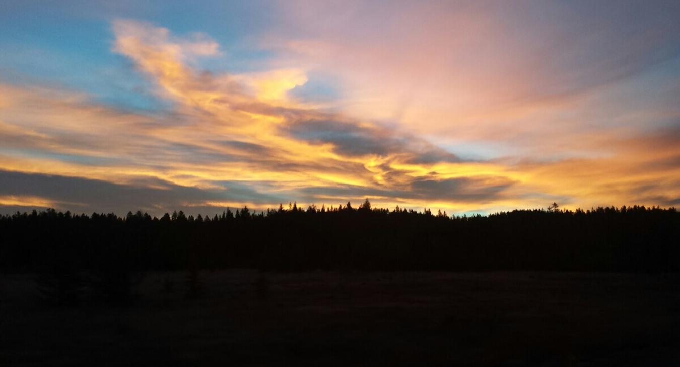 Island Park has some beautiful sunsets.