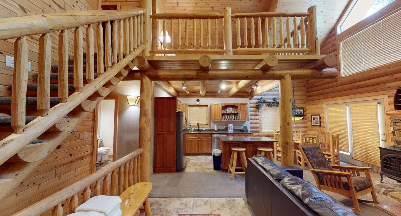 Very open concept that allows you to flow between the rooms seamlessly.