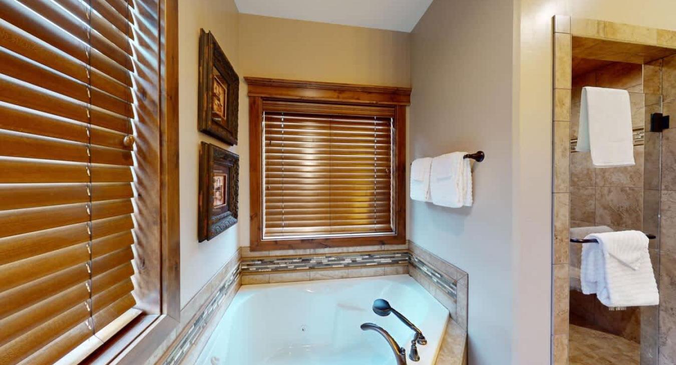 Relax during your stay in the spacious soaking tub.