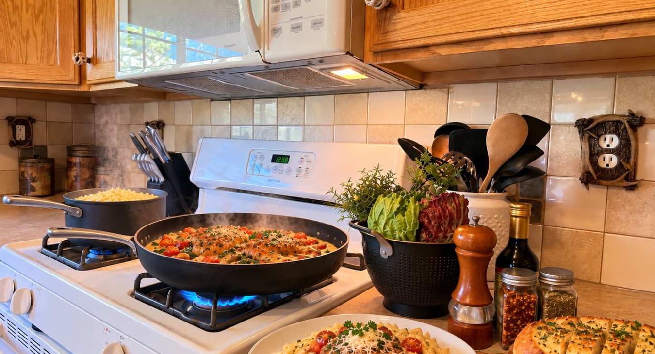 Fully equipped kitchen to cook your favorite meal.