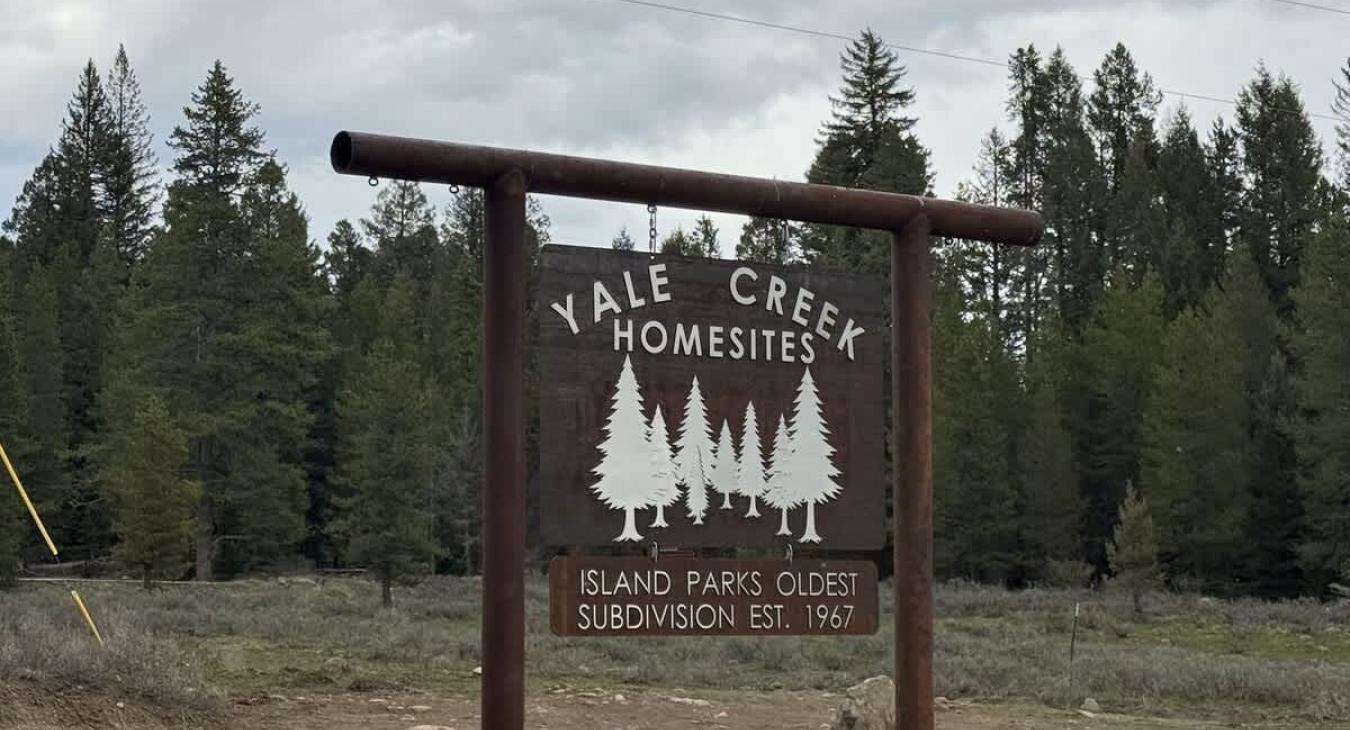This cabin is located in Yale Creek Subdivision of Island Park.