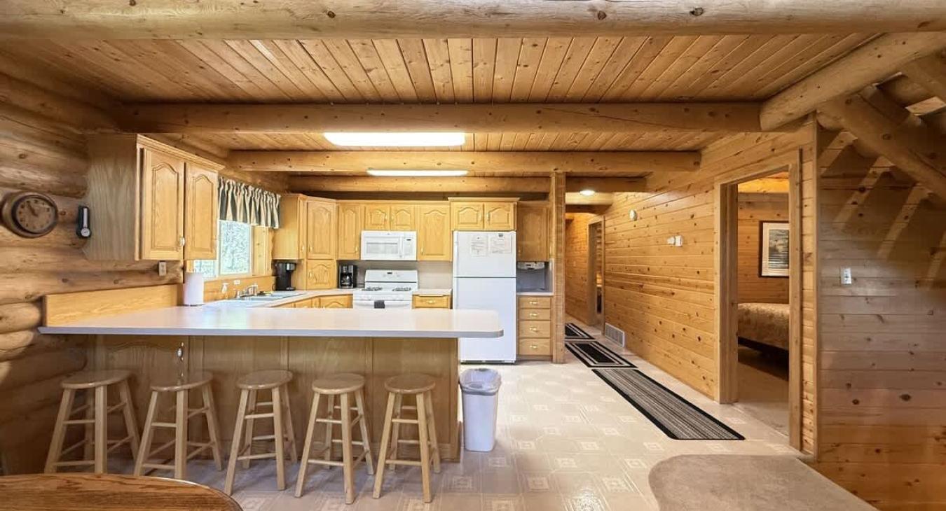 Kitchen on the main level equipped with everything you need to make the perfect home cooked meal.