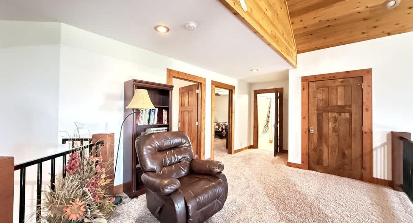 Seating in the loft.