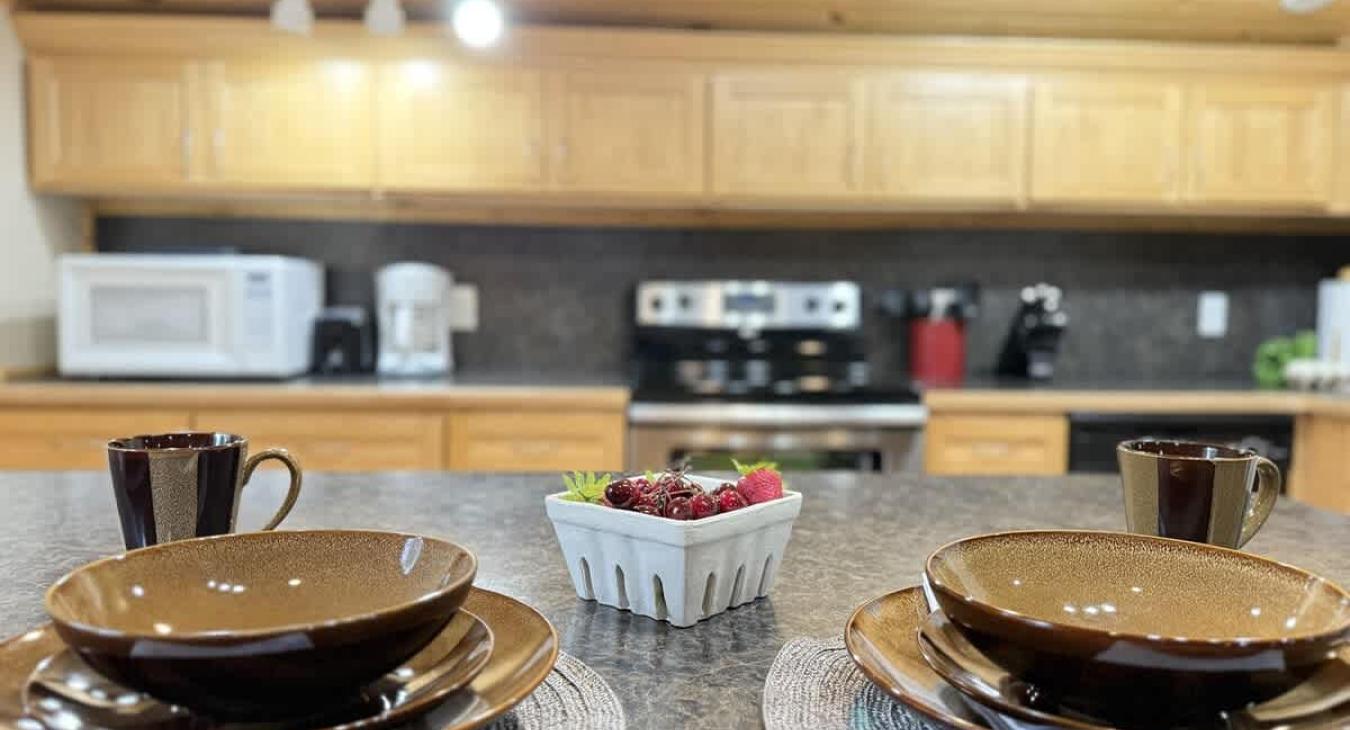 view from the island